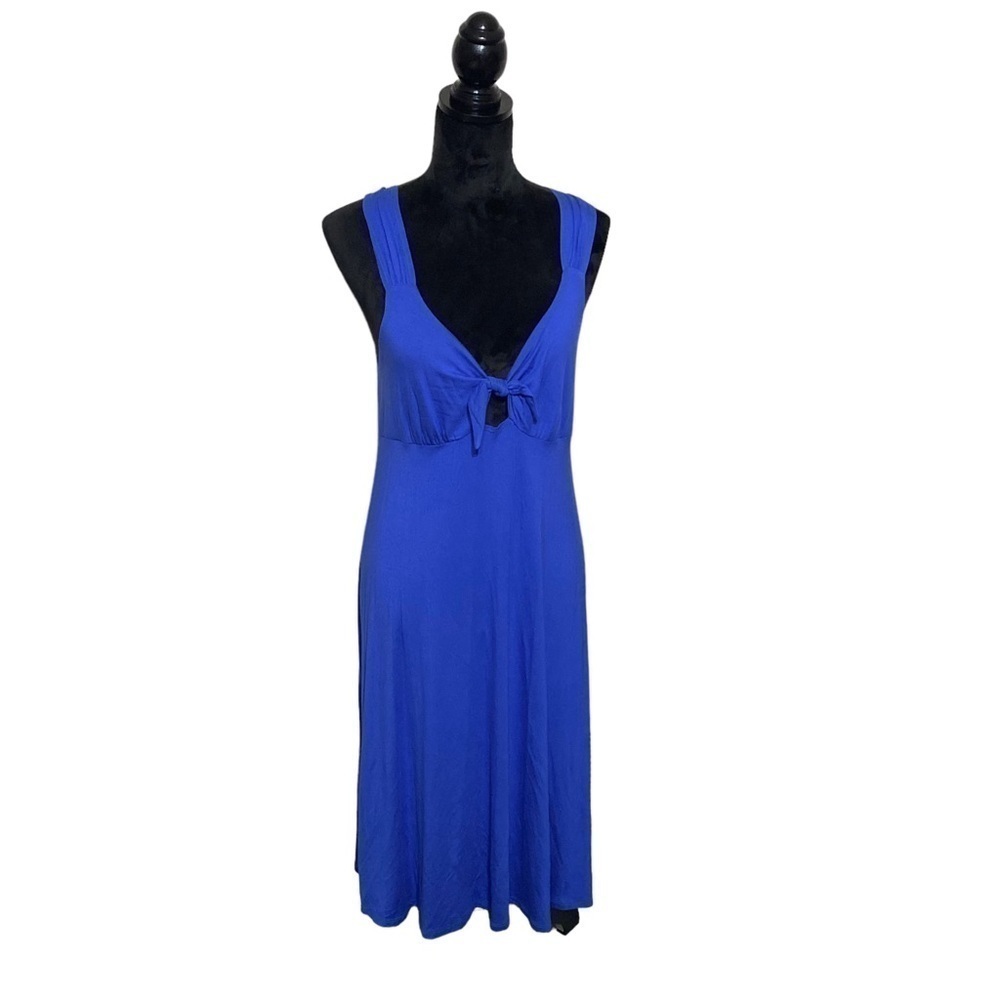 NWT Merona pull over sleeveless midi length ladies blue dress size‎ large